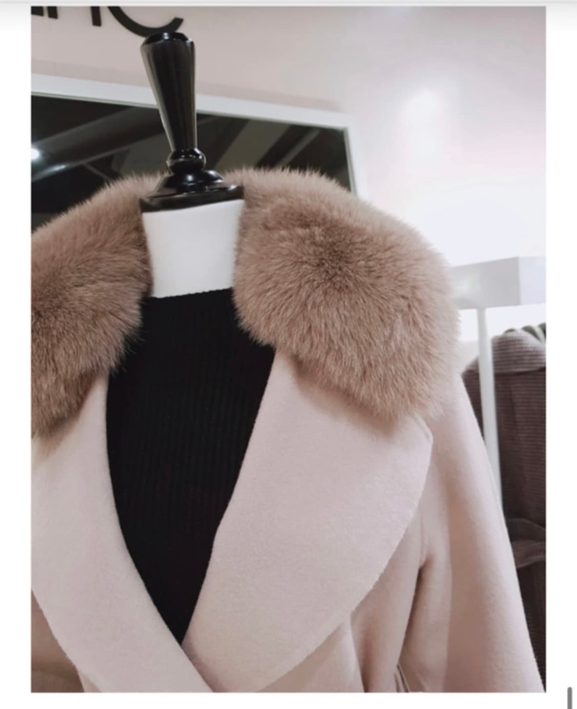 (정가60만원 거의새상품)EnC 폭스퍼 코트 거의새것 상품이미지4