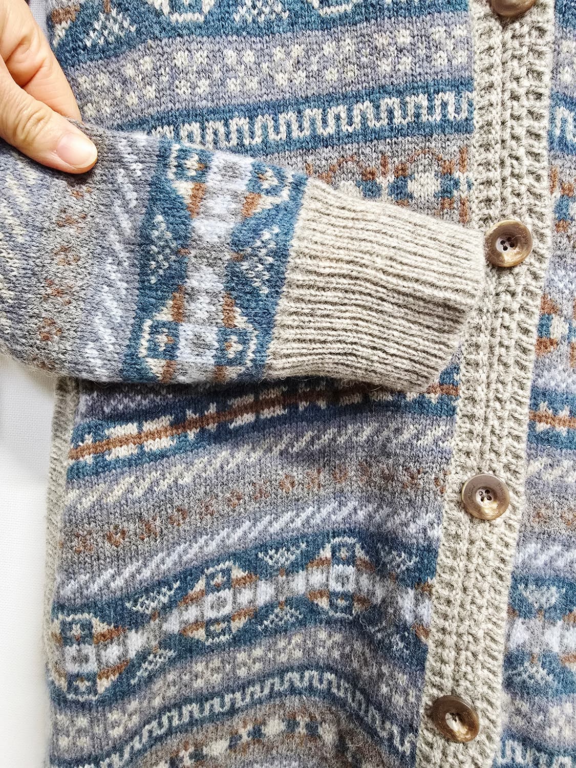 thursdayisland 패턴 롱 가디건 상품이미지4