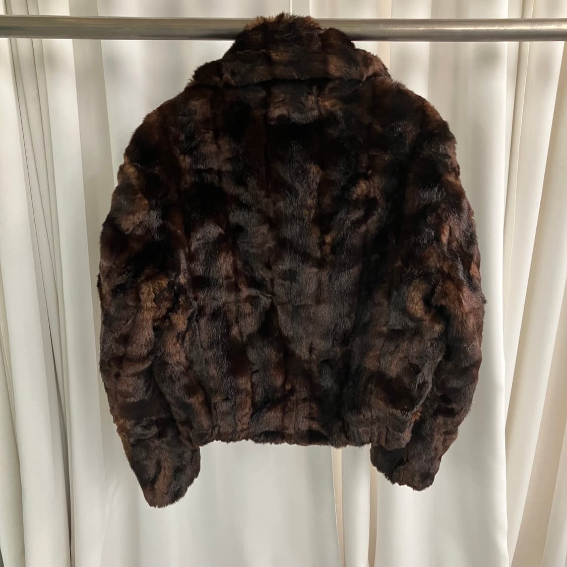 캐서린 햄넷 런던 모피 블루종 퍼자켓 M 상품이미지2