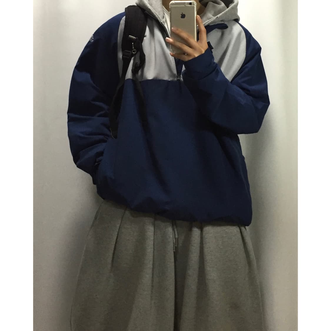 Adidas 아디다스 사이드로고 배색 아노락 상품이미지2