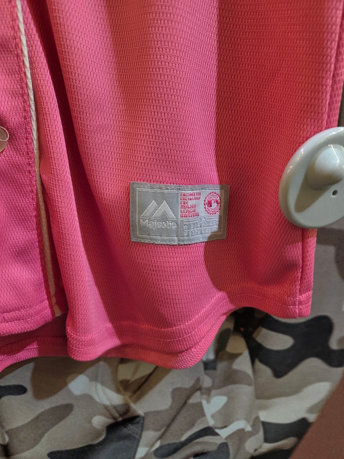 Majestic 마제스틱 핑크 베이스볼져지 상품이미지3