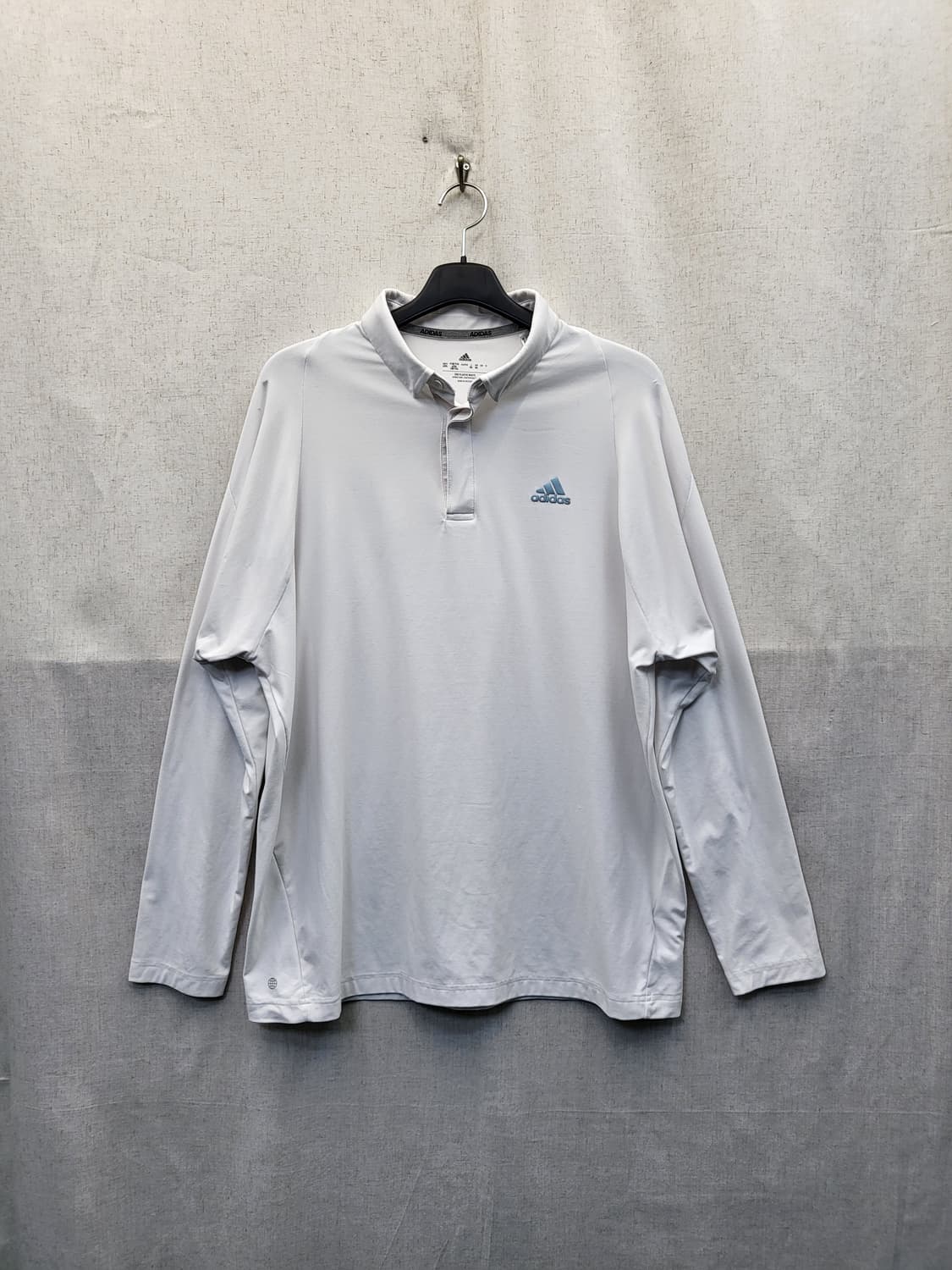 아디다스 긴팔 폴로티 화이트 상품이미지1