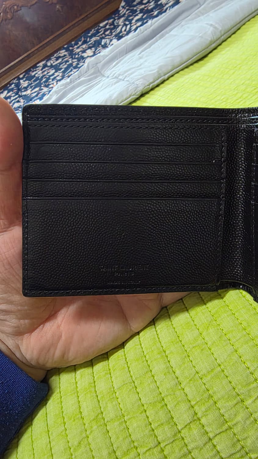(정품) 생로랑 캐비어 가죽 반지갑/개인/팝니다. 상품이미지2