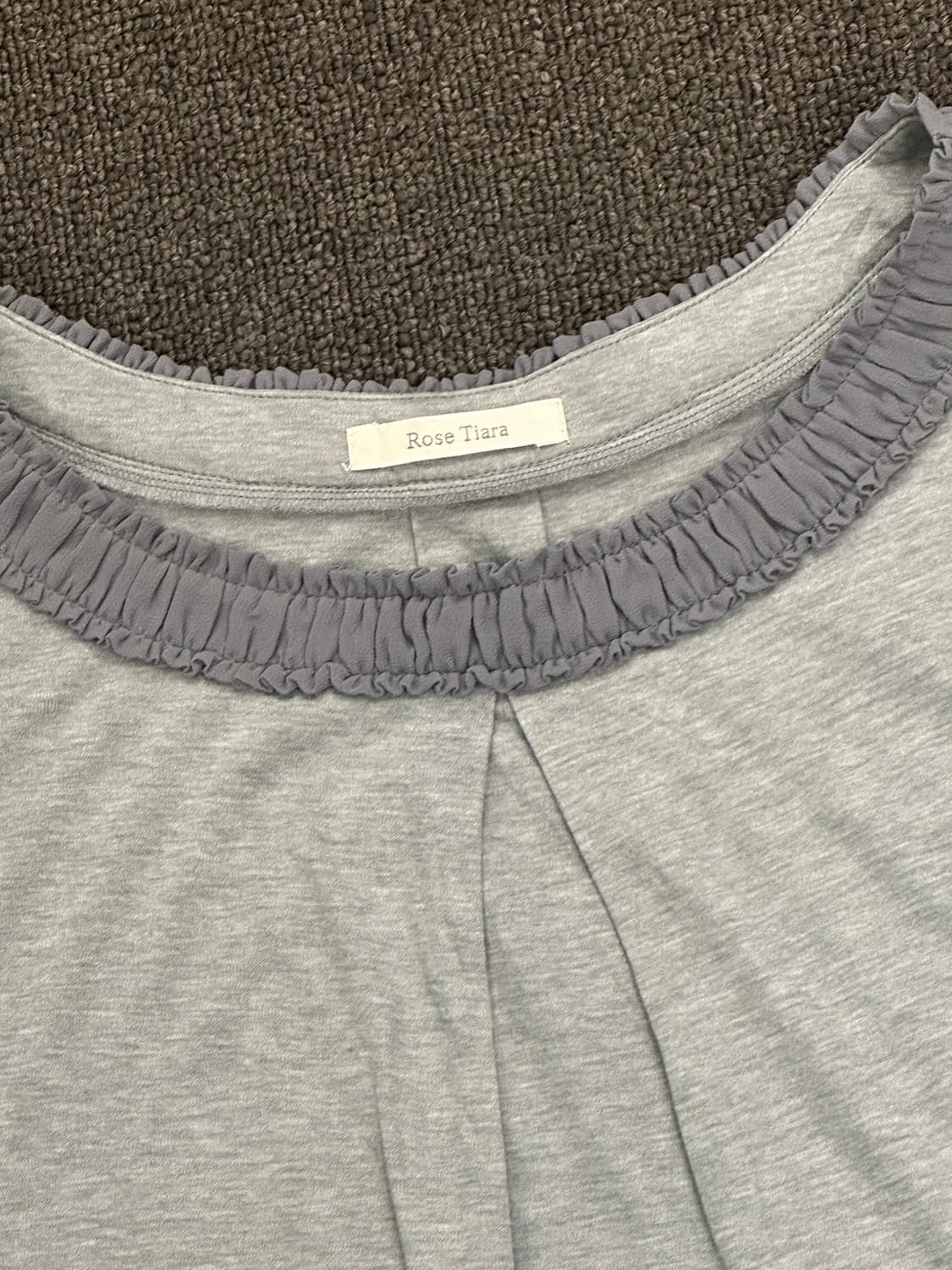 42)Rose Tiara vintage 페미닌 레이스 그레이 원피스 상품이미지4