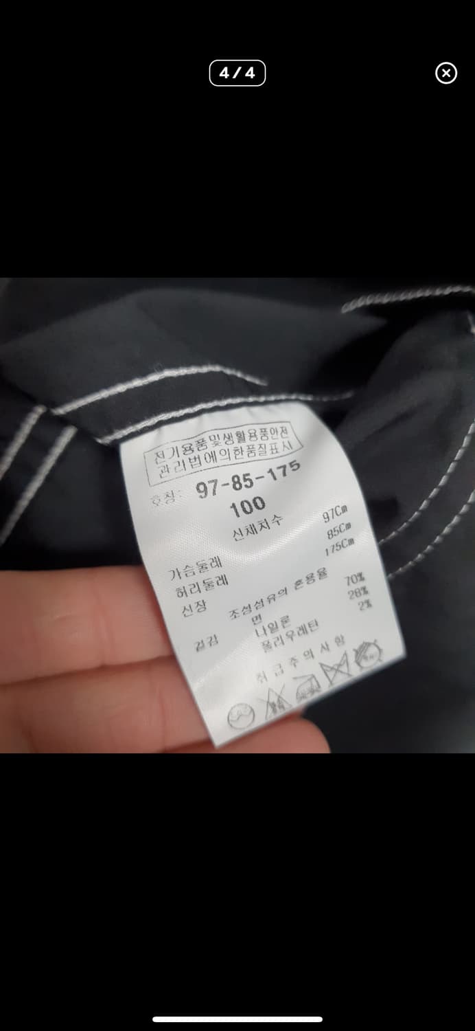  바배)블랙 스티치 포켓 셔츠 상품이미지4