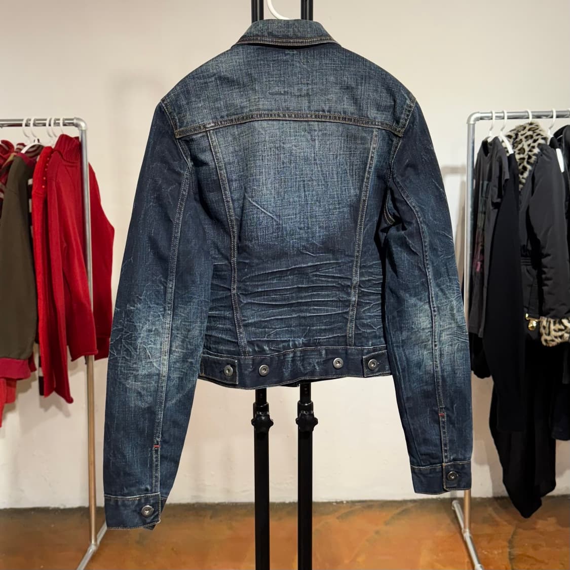 빈티지 다크워싱 데님 자켓 상품이미지8