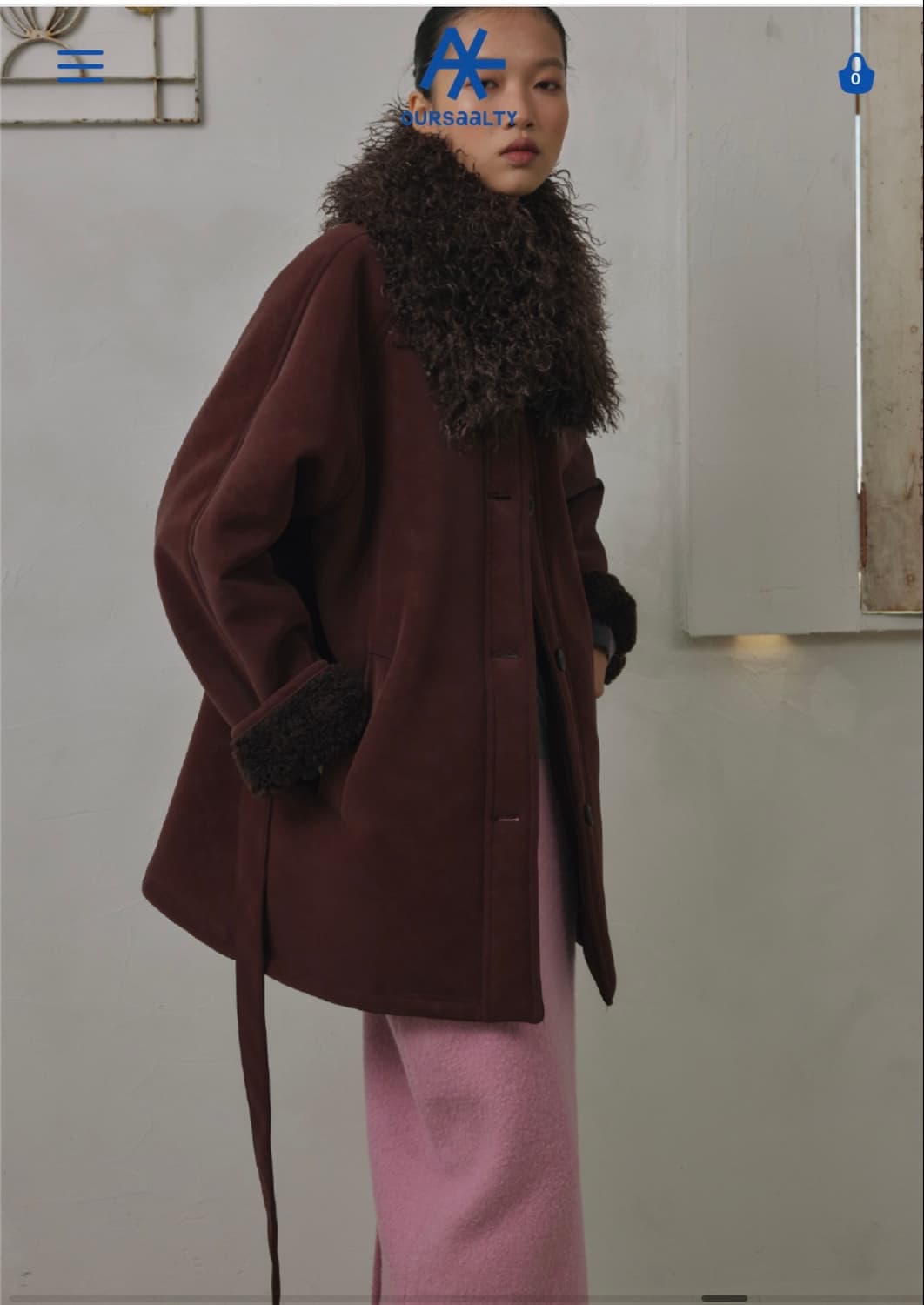 아우어솔티 무스탕 새상품 상품이미지2