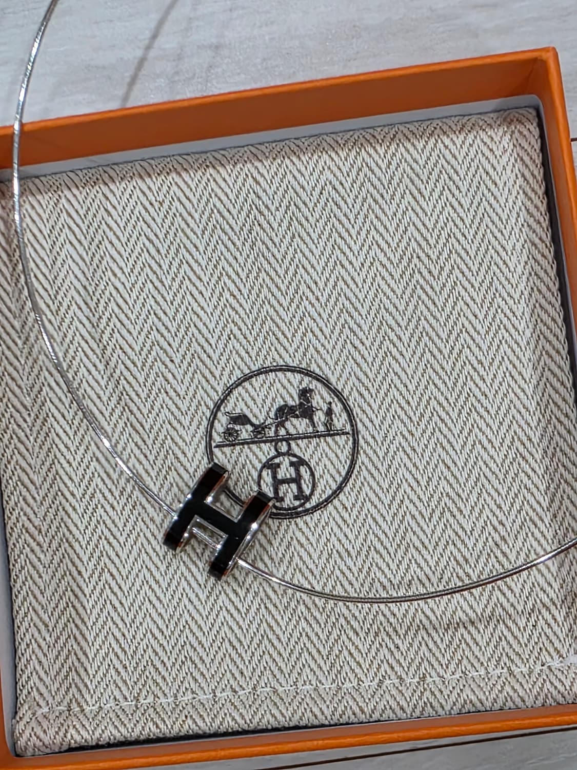 에르메스 팝아슈 레귤러사이즈 블랙 실버 상품이미지3