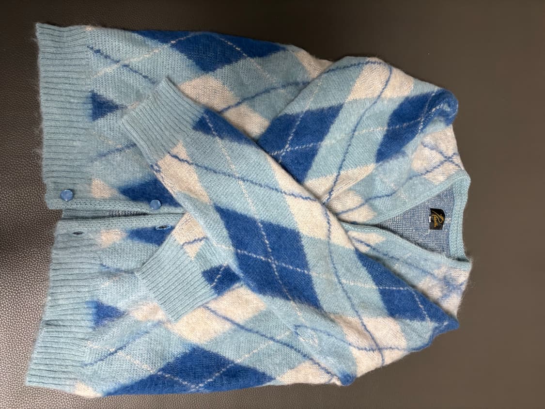 니들스 모헤어 체크 가디건 상품이미지2