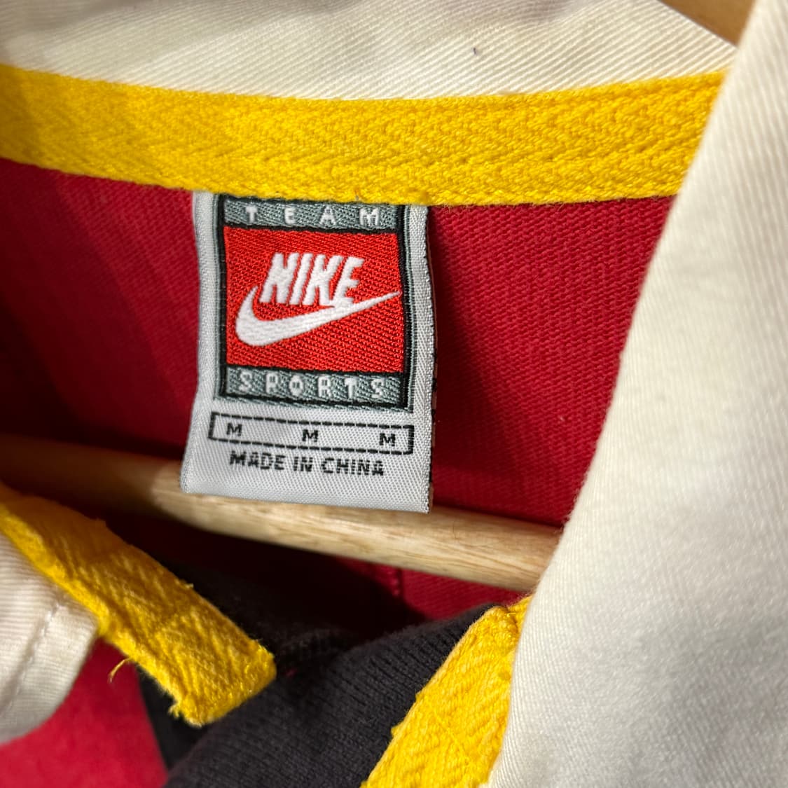 [M] 90s 나이키 TEAM 럭비 반팔 카라티 상품이미지6