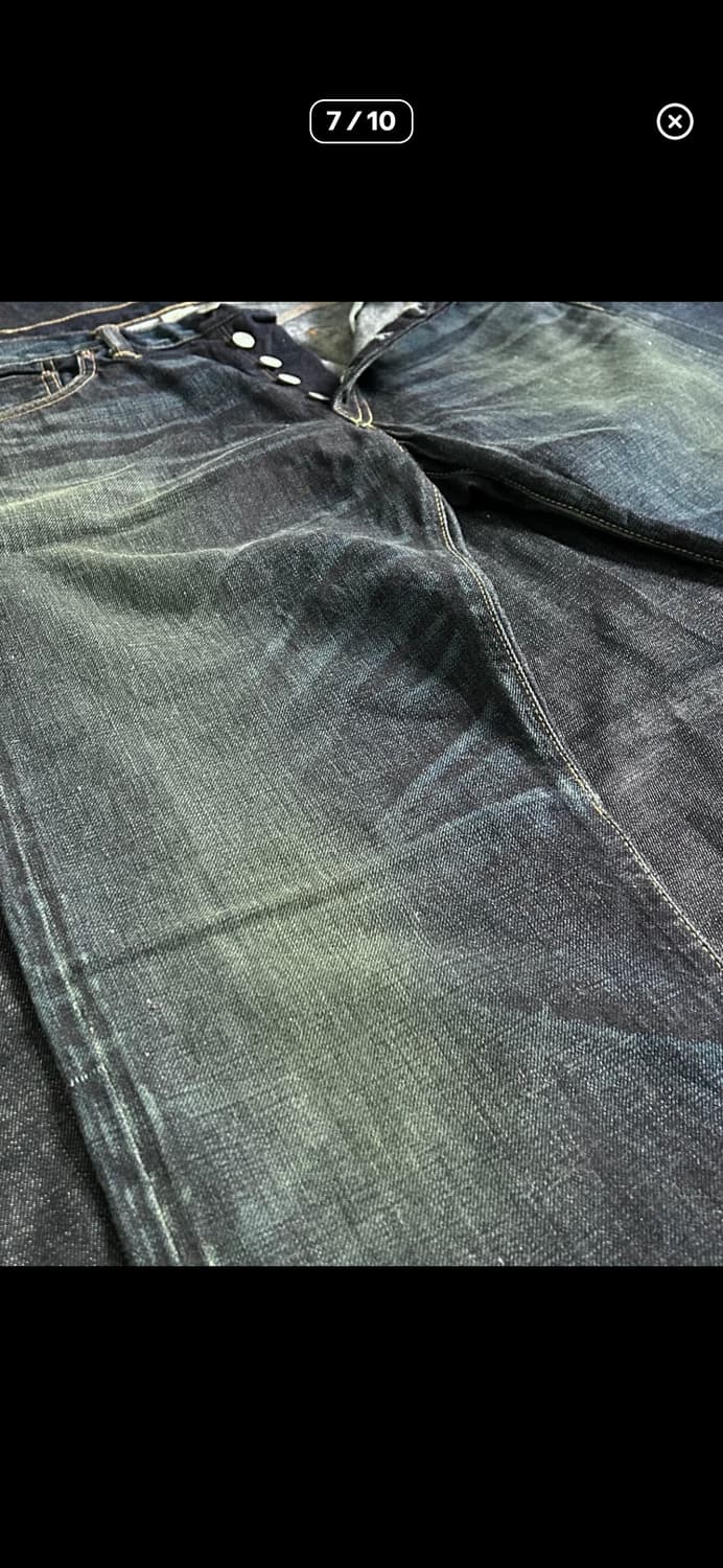 RRL 00’s 로우 스트레이트 셀비지 데님 팬츠 made in usa 상품이미지6