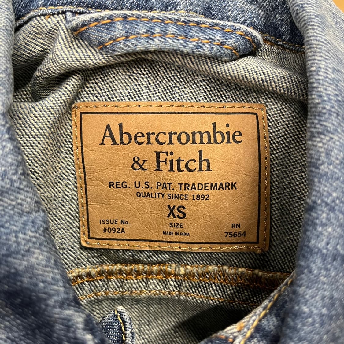 [정품/XS] 아베크롬비 데님 청자켓 b8 상품이미지5