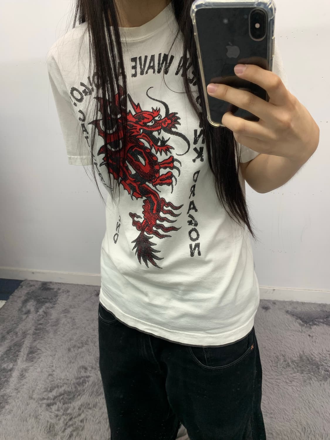 Cream soda by Anvil 드래곤 프린팅 티셔츠(튜블라) 상품이미지1