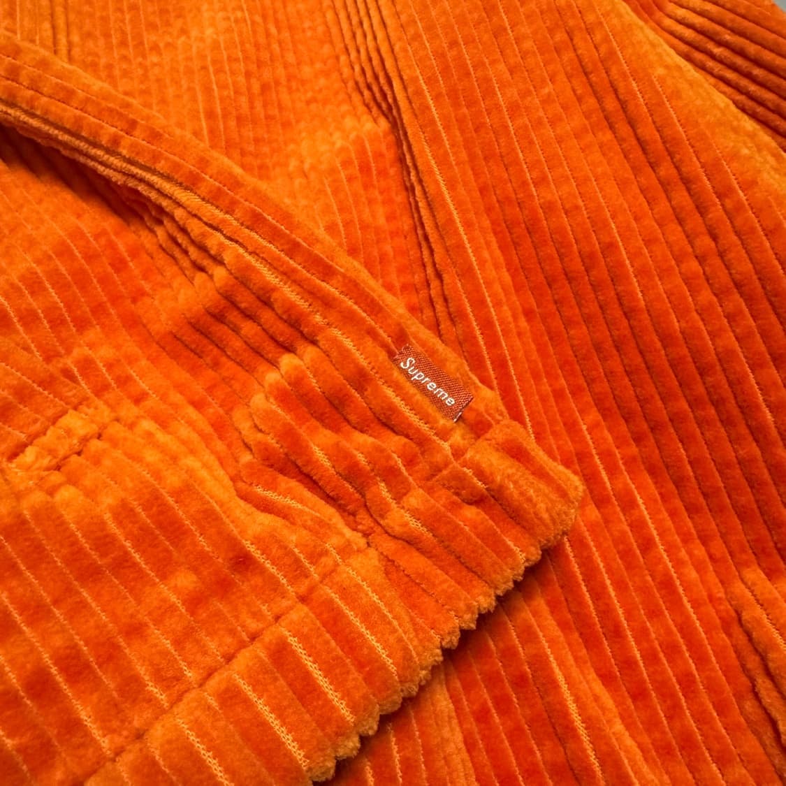 슈프림 20ss week6 오렌지 와이드웨일 코듀로이 집업 해링턴 자켓 상품이미지5