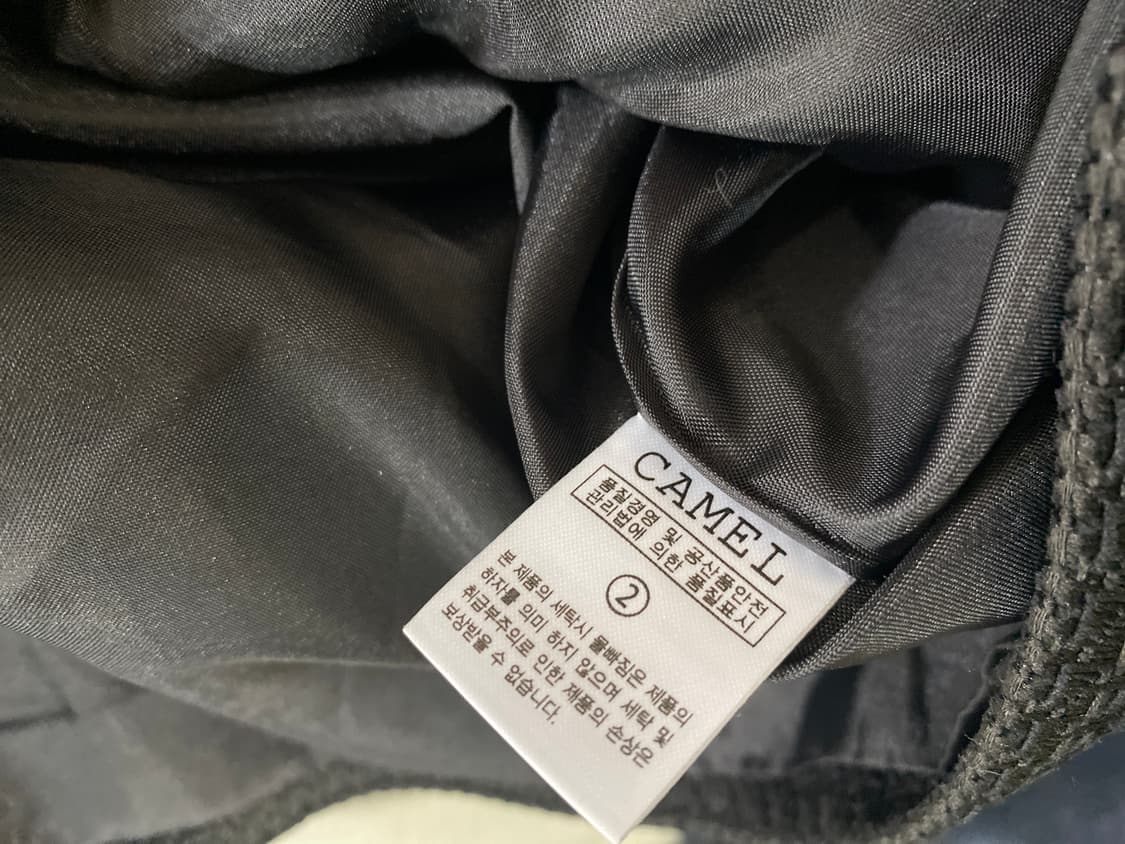 CAMEL 블랙 트위드 더블 자켓 상품이미지5