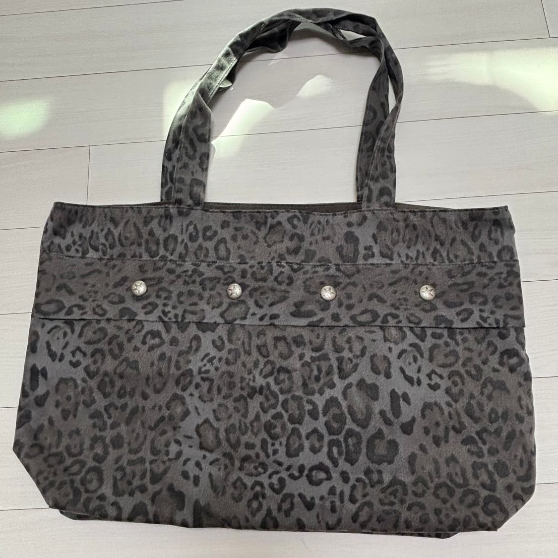 무료배송)러브컴플렉스 챠콜 레오파드 스타 스냅백 갸루 숄더백 상품이미지2