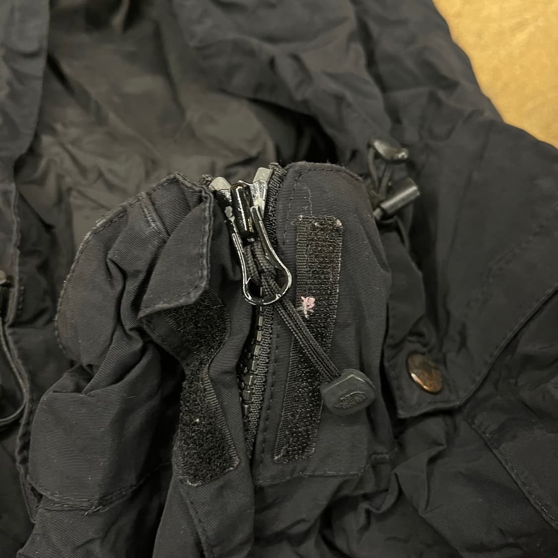 [정품/L] 노스페이스 블랙 바람막이 후드 자켓 b16 상품이미지6