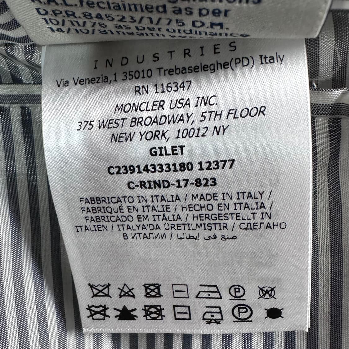 몽클레어 감마블루 패딩 조끼  상품이미지10