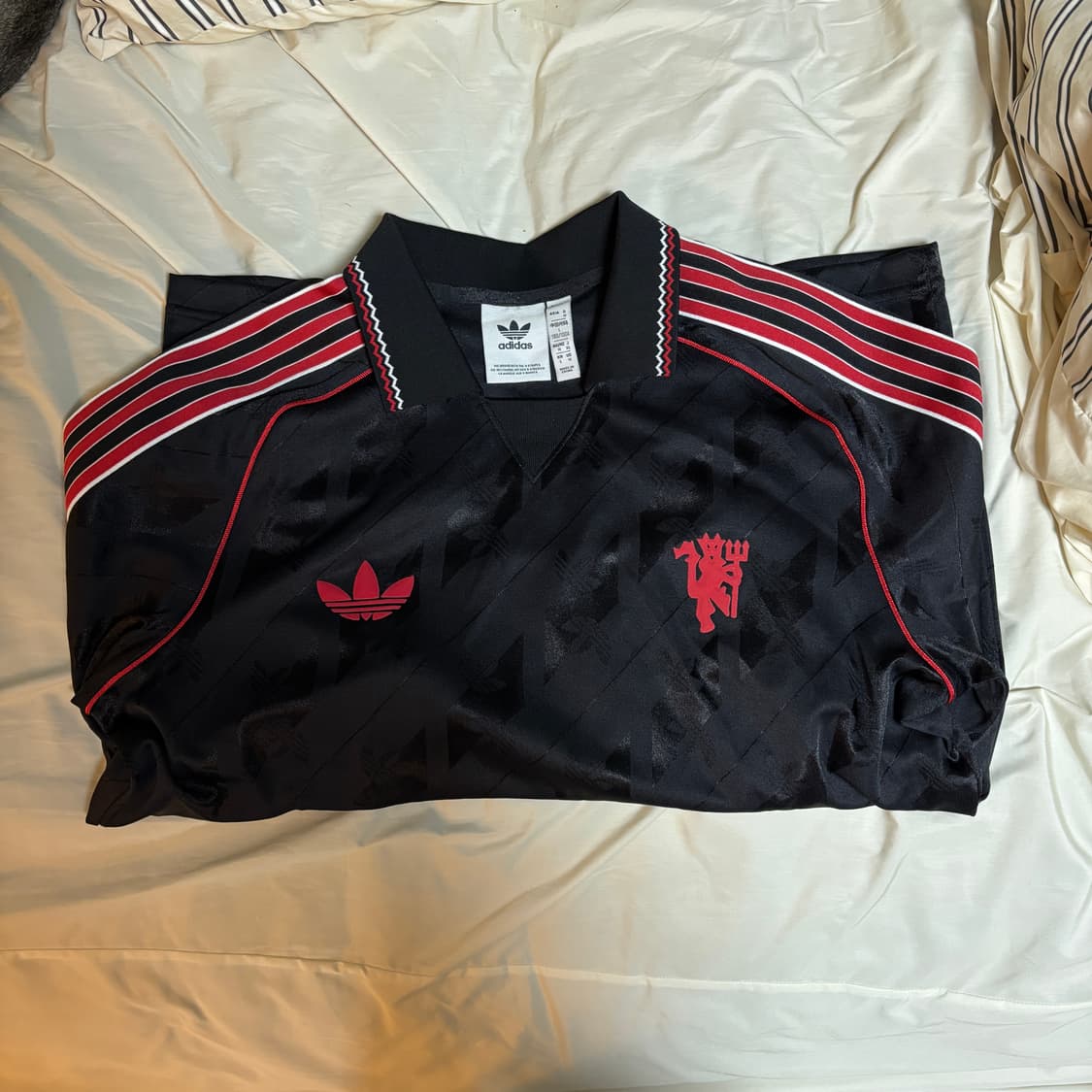 아디다스 맨유 롱슬리브 블랙(L) 상품이미지1