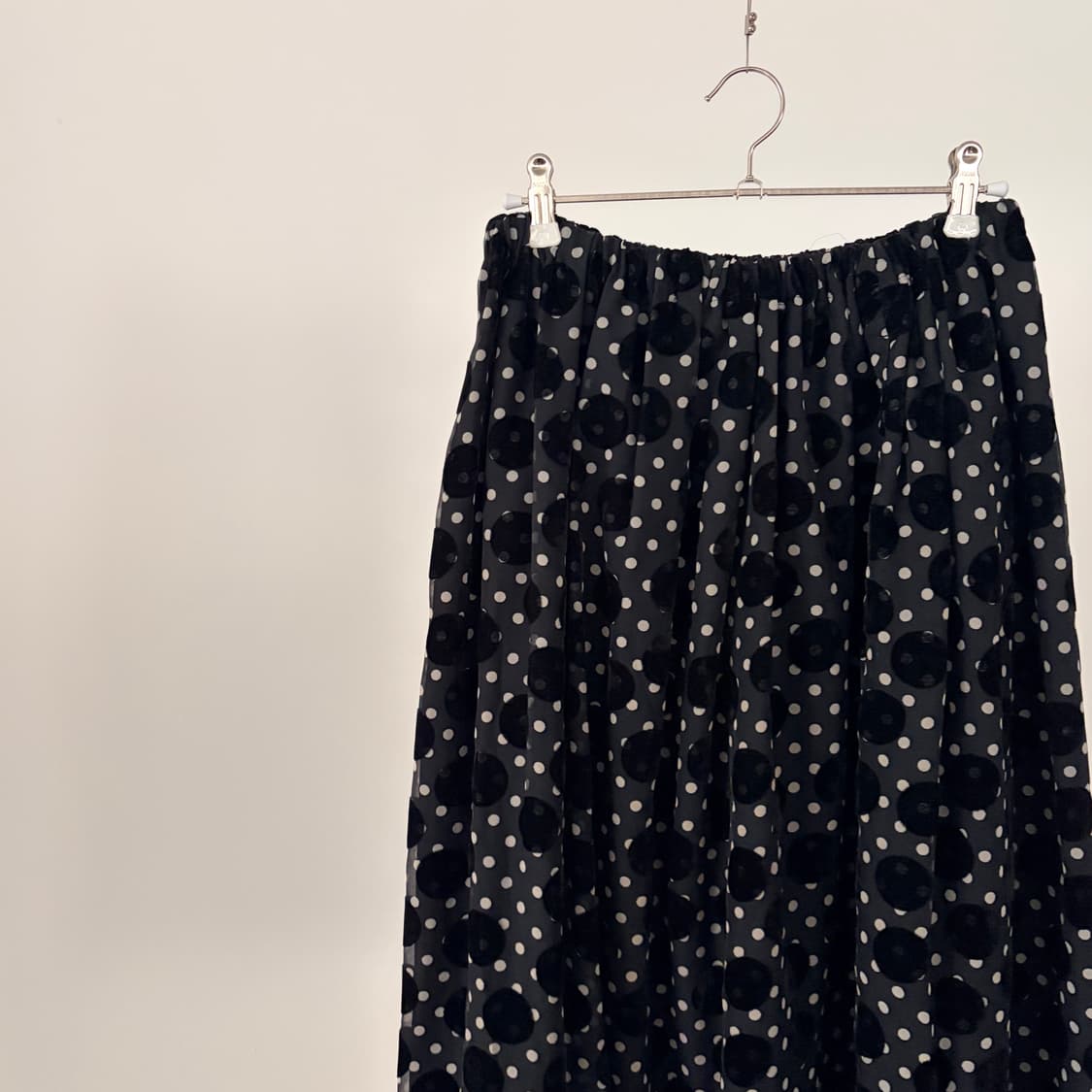 Mixed Dot Shirring Skirt 상품이미지4