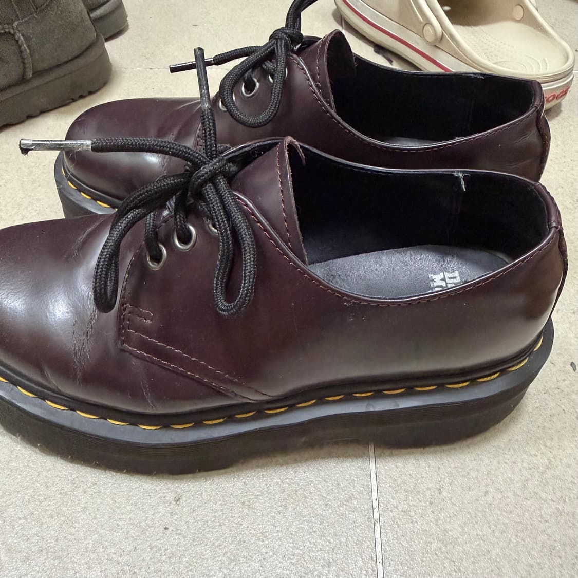 닥터마틴 1461 쿼드 버건디 상품이미지3