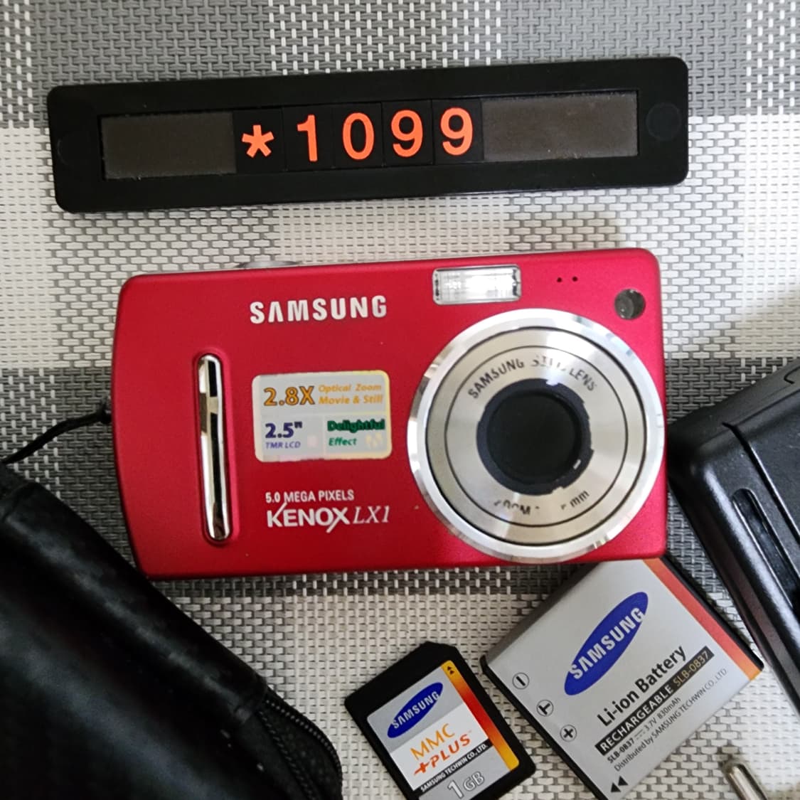 삼성캐녹스 LX 1 디지털카메라 레드바디 파우치포함 상품이미지2
