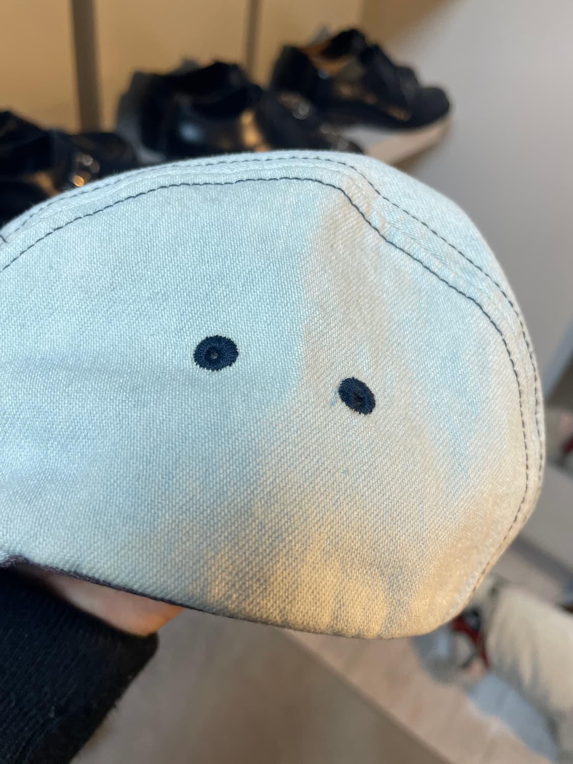 슈프림 데님 캠프캡 연청 착샷 ㅇ  상품이미지4