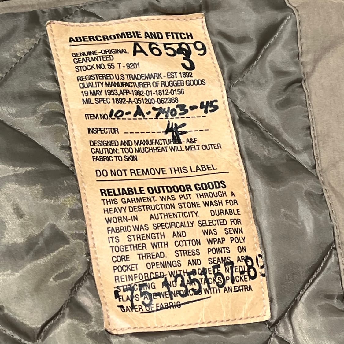 아베크롬비 a92 야상점퍼 s09851 상품이미지9