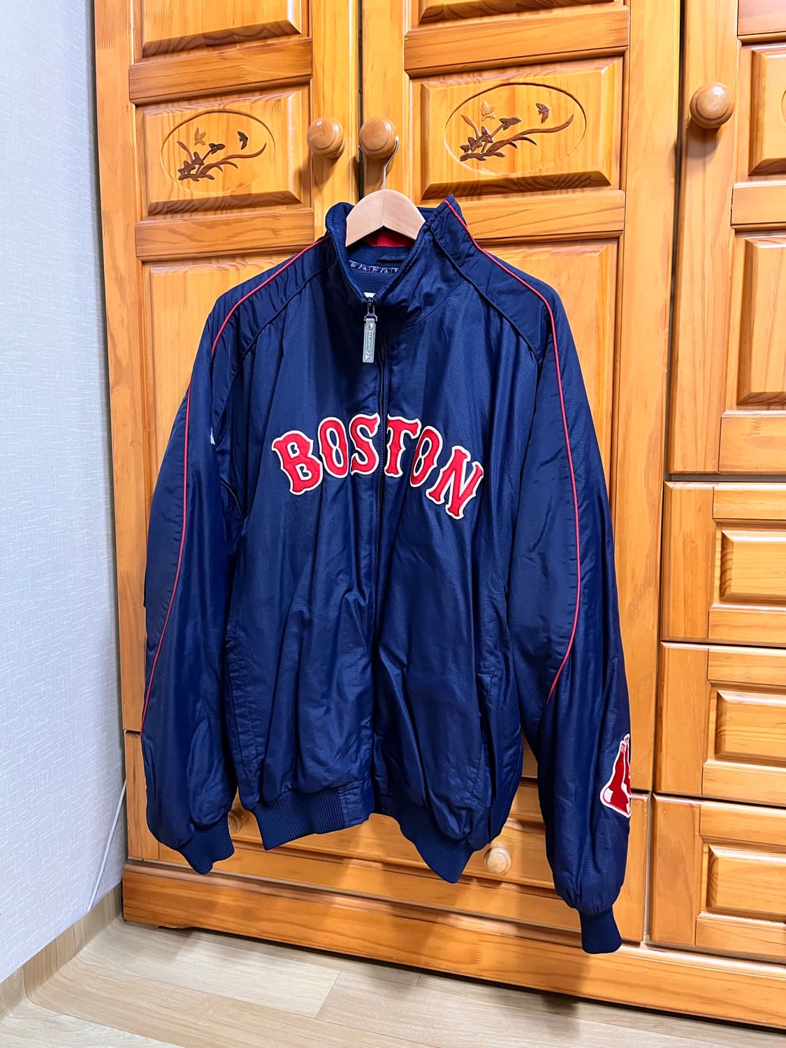 90s 마제스틱 보스턴 레드삭스 웜업자켓 XL 상품이미지1
