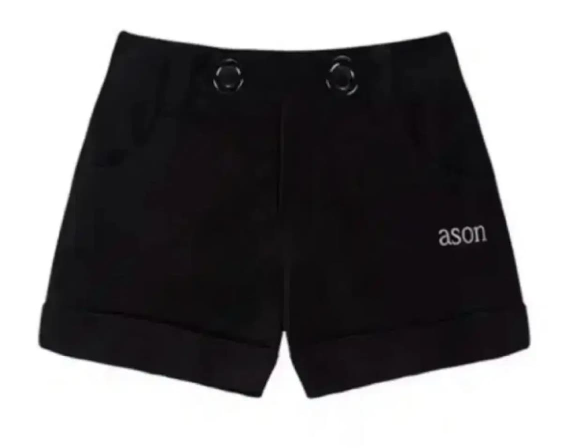 애즈온 쿠키 버튼 바지 블랙 s 팬츠 상품이미지1