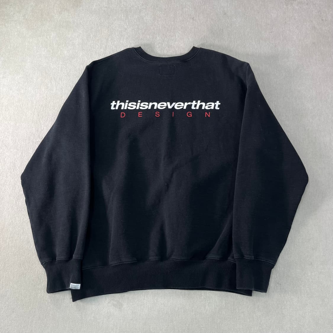 100 디스이즈네버댓 백로고 맨투맨 상품이미지1