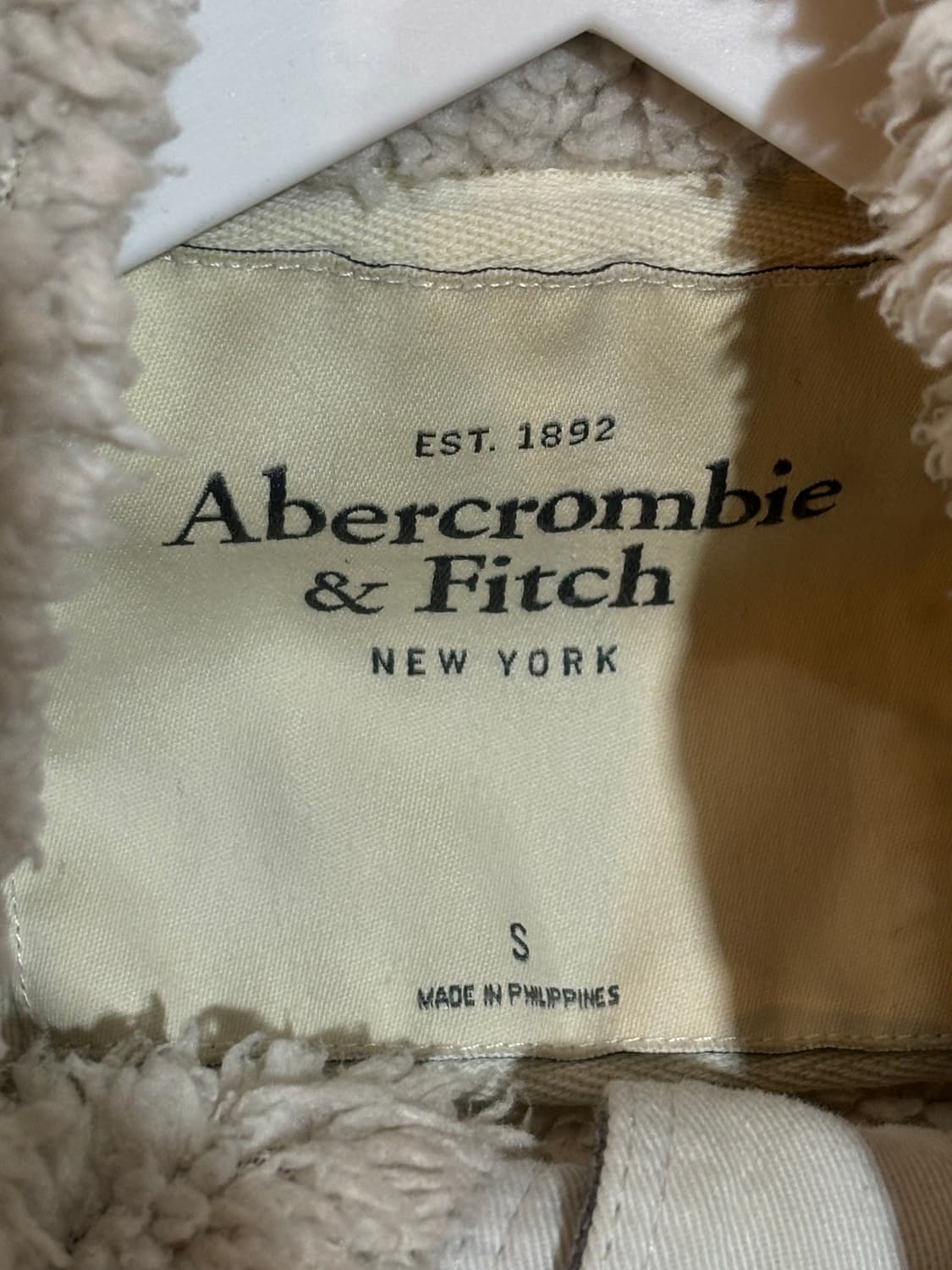 아베크롬비 후드 안감 퍼 가디건 집업 S 상품이미지5