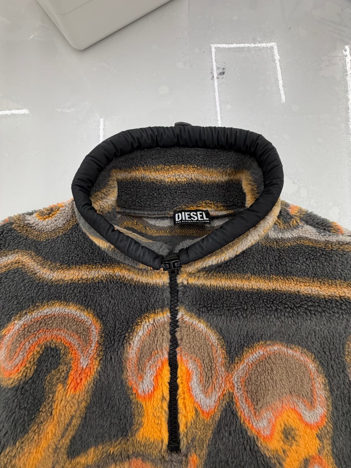 Diesel 오버사이즈 하프짚업 맨투맨 상품이미지2