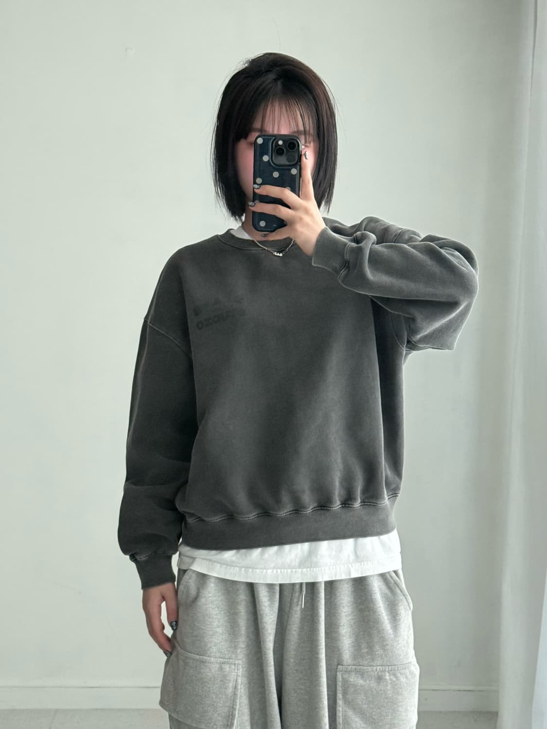 아이앱스튜디오 피그먼트 맨투맨 상품이미지1