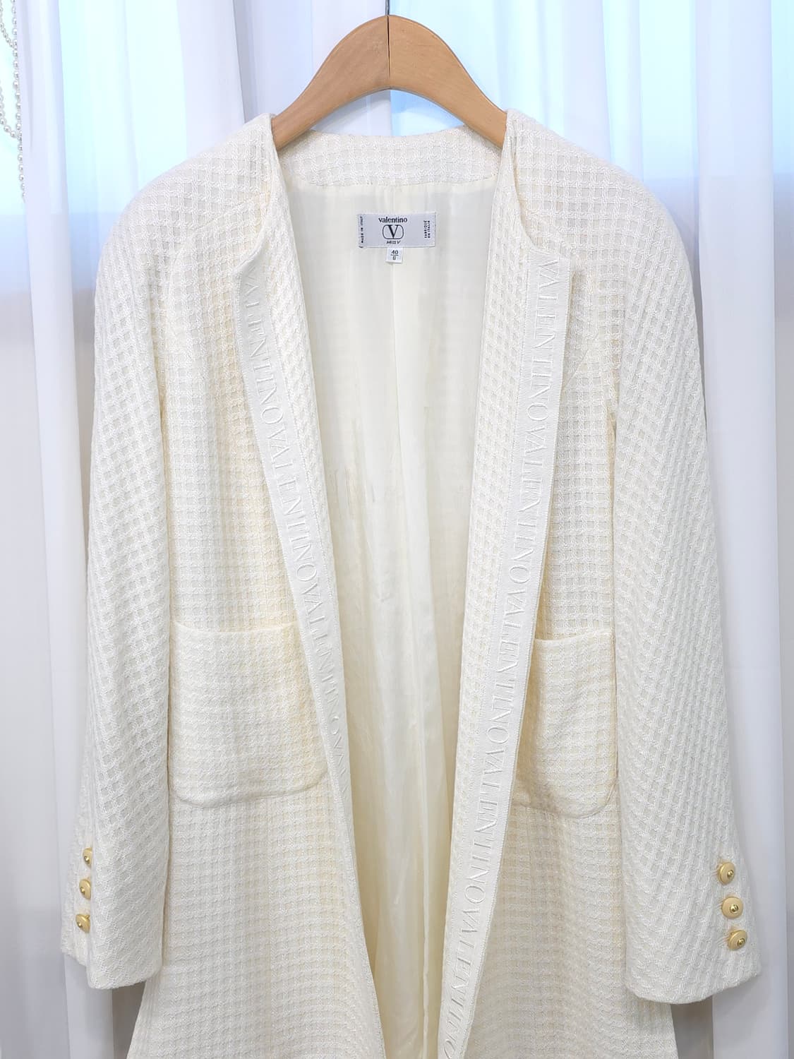 Valentino Miss V 아이보리 자켓 40/6 상품이미지3