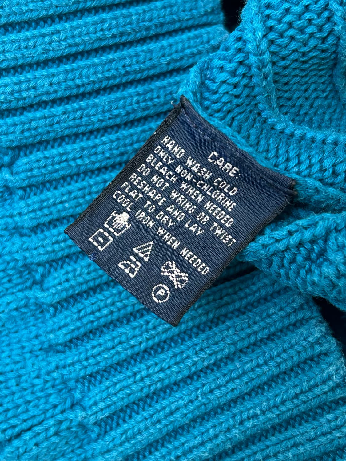 Polo 폴로 랄프로렌 터키석 블루 케이블 니트 상품이미지6