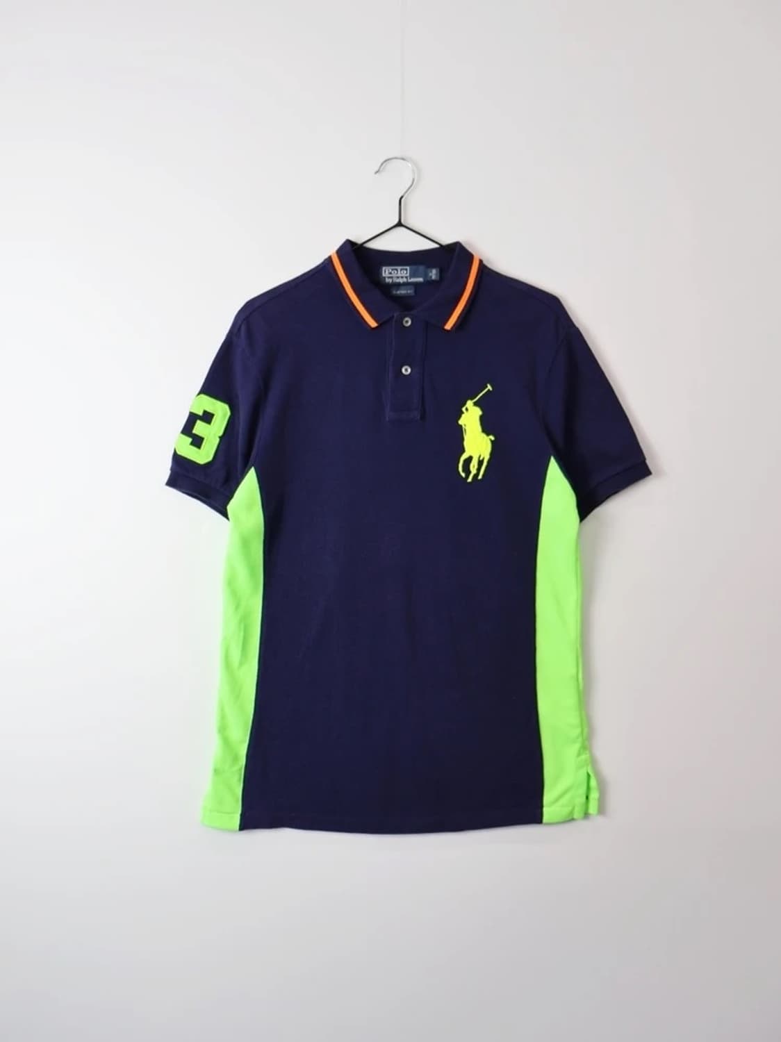 Polo Big Pony Neon Panel Polo Shirt 상품이미지5