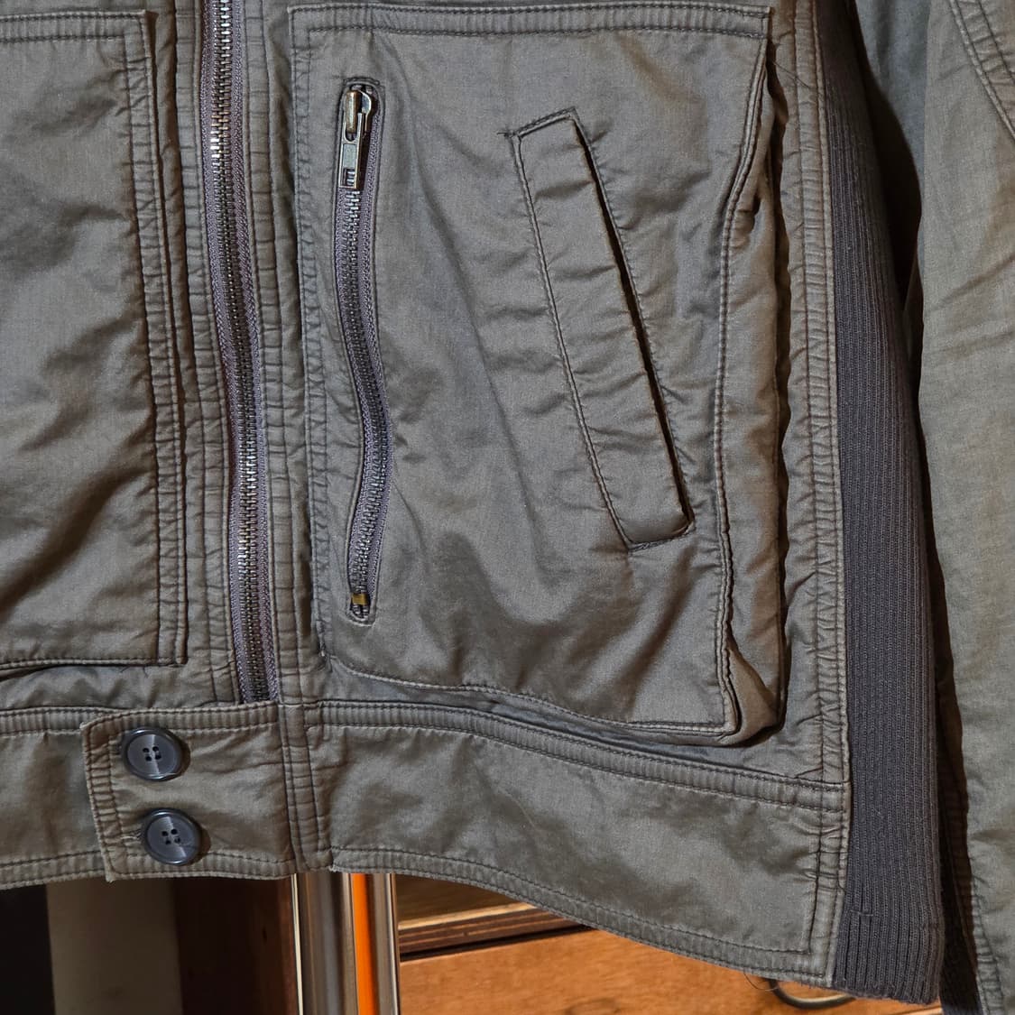 빈티지 카키 멀티포켓 밀리터리 필드 자켓 상품이미지4