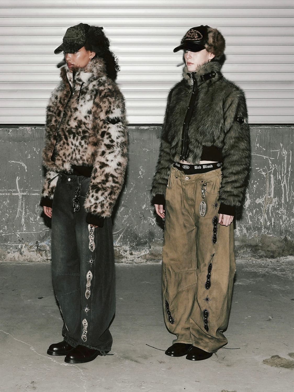 배드블러드 바이퍼81 하이넥 퍼 자켓 S (새상품) 상품이미지4