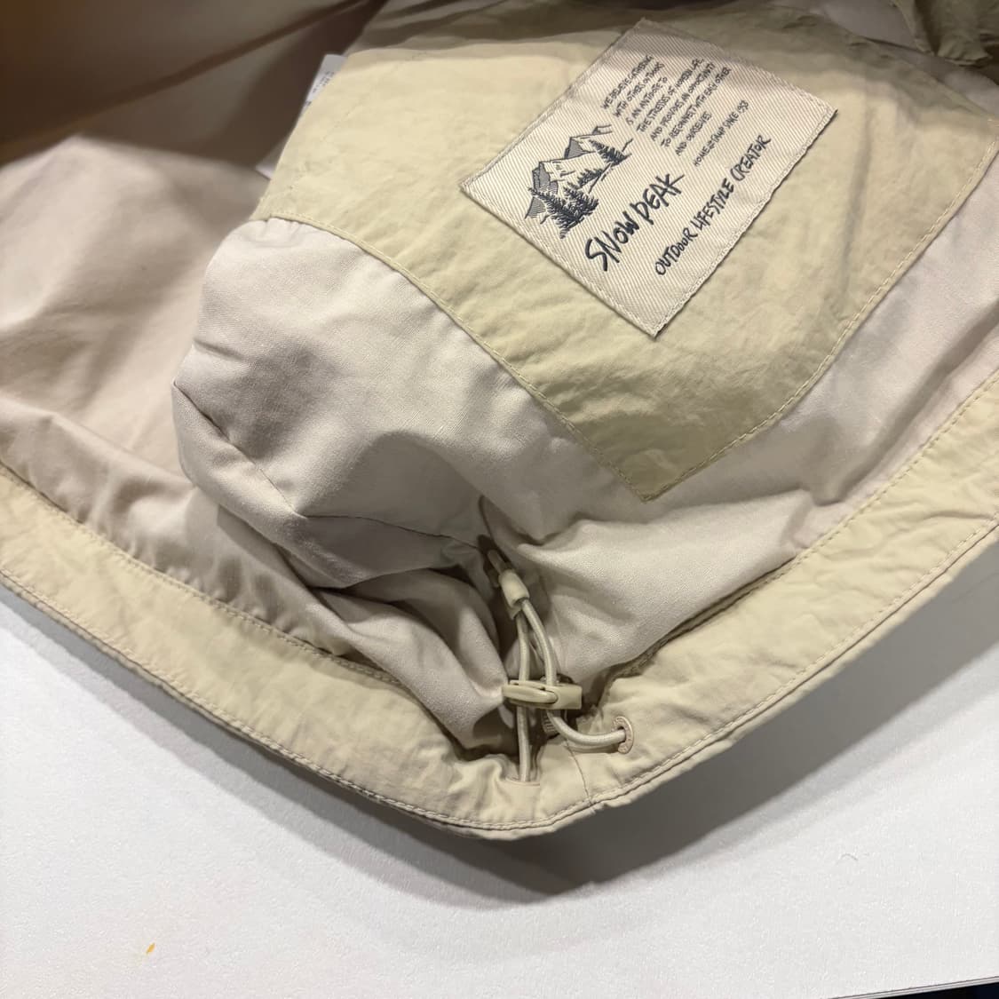 [85] 스노우피크 후드 바람막이 자켓 베이지 D208 상품이미지9