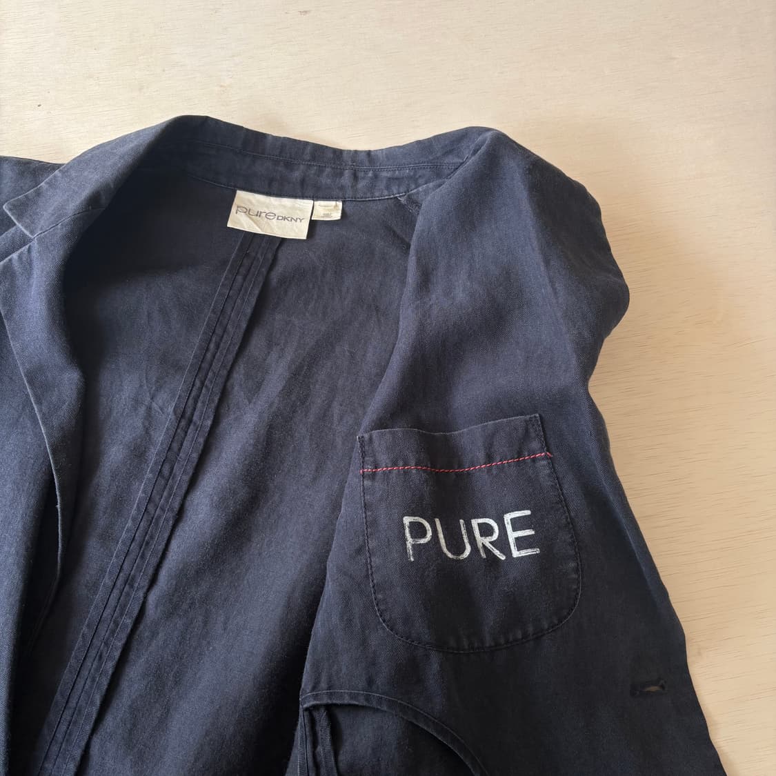 PURE DKNY 네이비 리넨 블레이져 상품이미지7