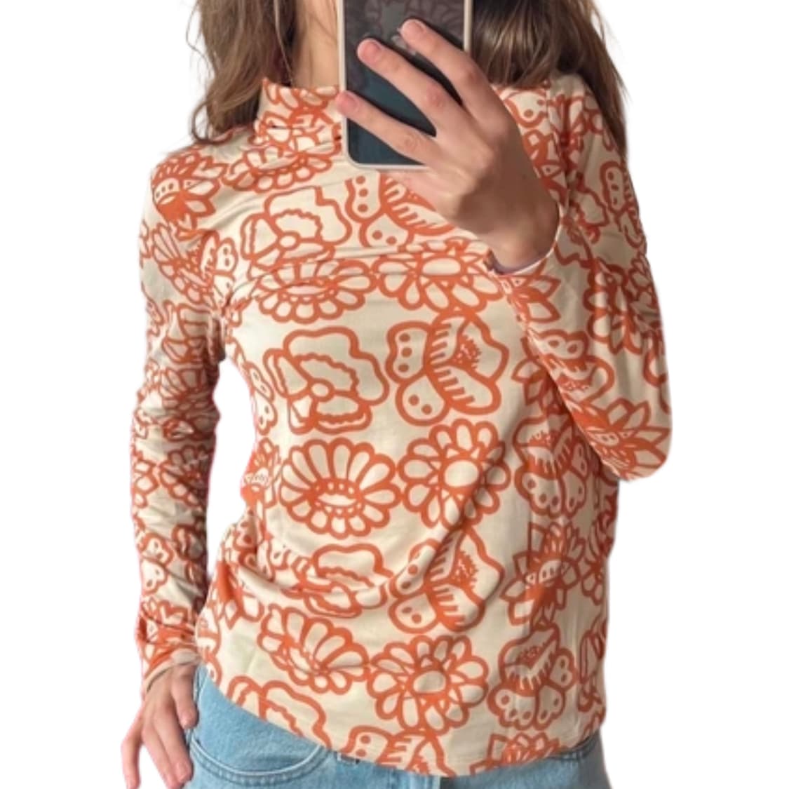 Uniqlo x Marimekko Heattech Flower top 상품이미지1