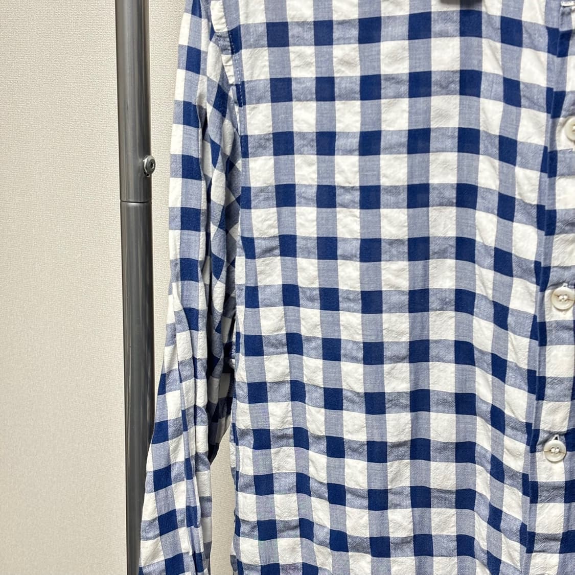 xs) casey casey 케이시케이시 깅엄 체크 셔츠 상품이미지2