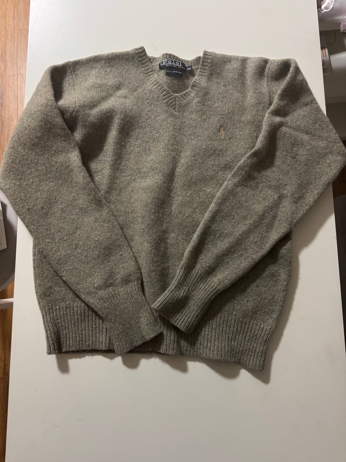 폴로 니트 카키 상품이미지1