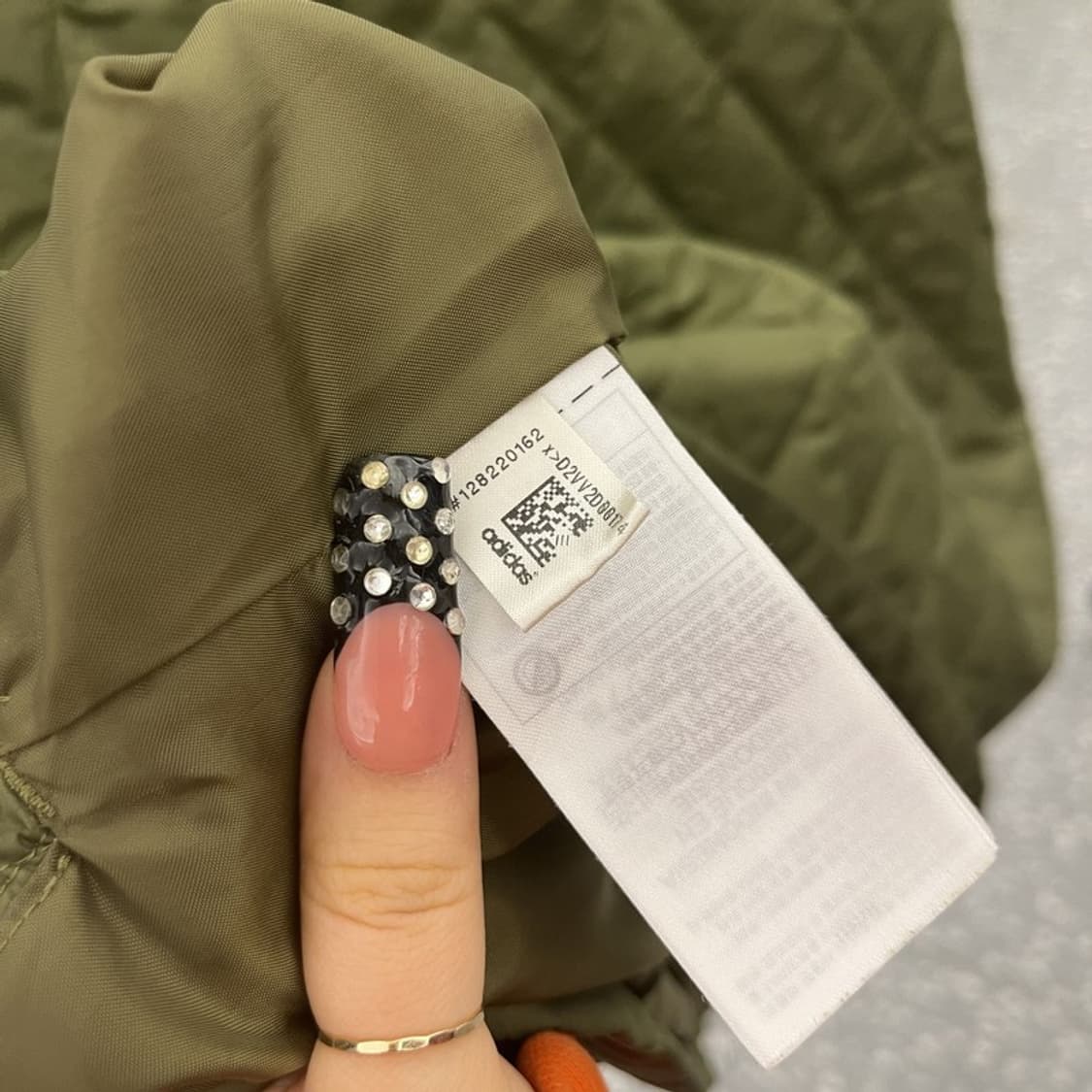 아디다스 유로파 말차카키 반집업 누빔 바람막이 아노락 4XL C10505 상품이미지7