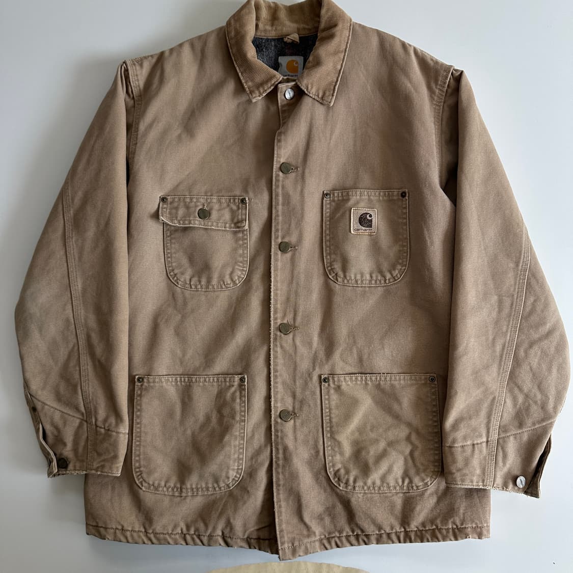 Carhartt 칼하트80‘s OG 블랭킷 디트로이트 레더로고 초어자켓 상품이미지5