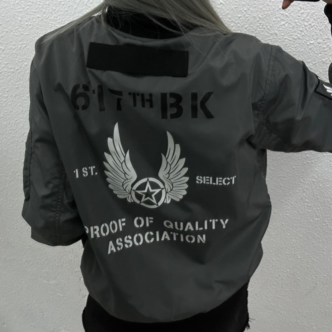 버커루 그레이 항공자켓 L 상품이미지3