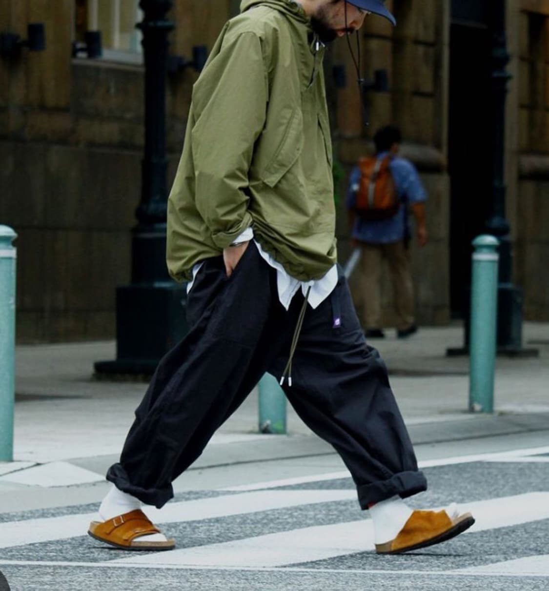 [30]노스페이스 퍼플라벨 립스탑 와이드 크롭 팬츠 그레이 상품이미지7