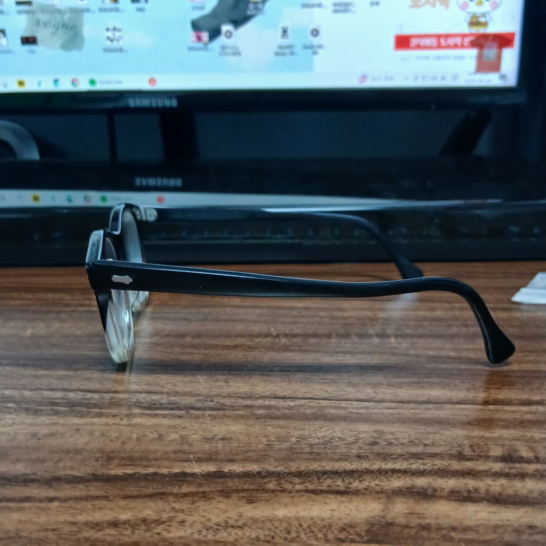 빈티지 American Optical Flexi Fit 블랙 페이드 상품이미지2