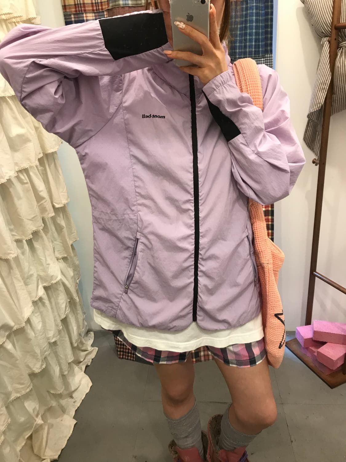 몽벨 연보라 바람막이 상품이미지5